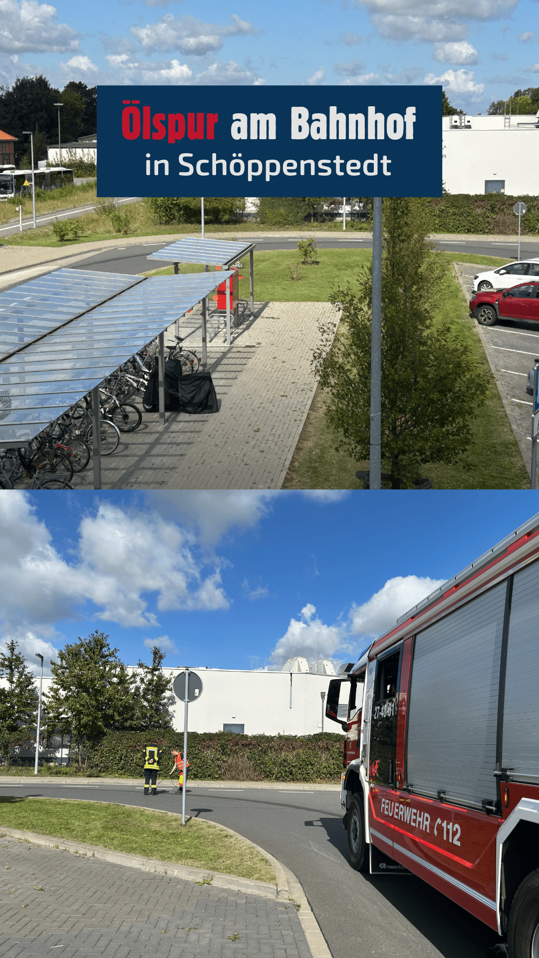 Ölspur Am Bahnhof in Schöppenstedt