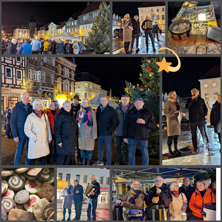 Impressionen des Anglühens in Königslutter, Collage: GridArt