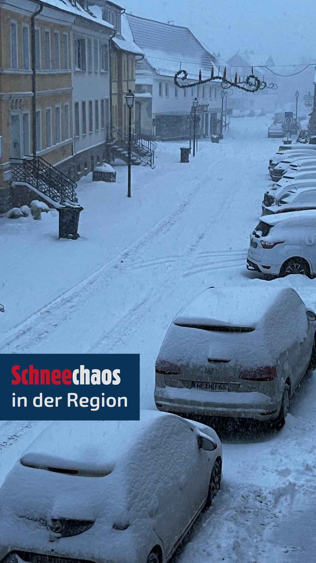 Schneechaos in der Region