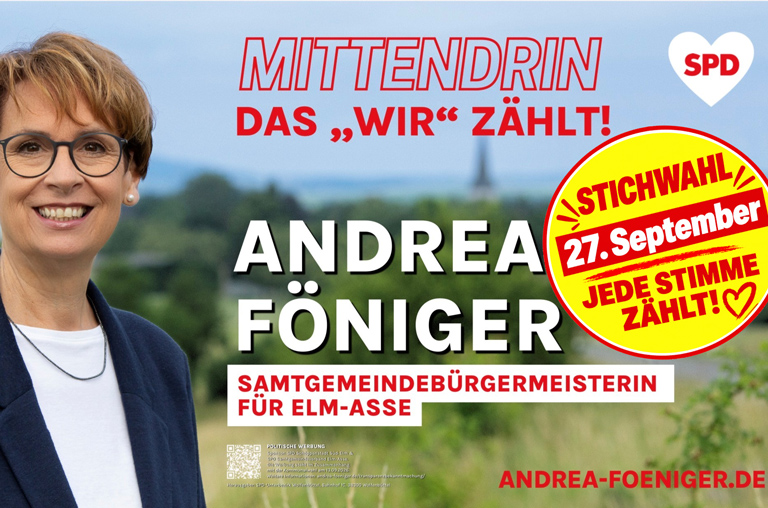 Andrea Föniger vor der Stichwahl