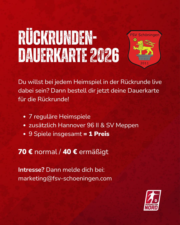 Dauerkarte FSV Schöningen