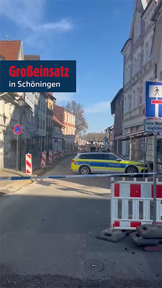 Großeinsatz in Schöningen