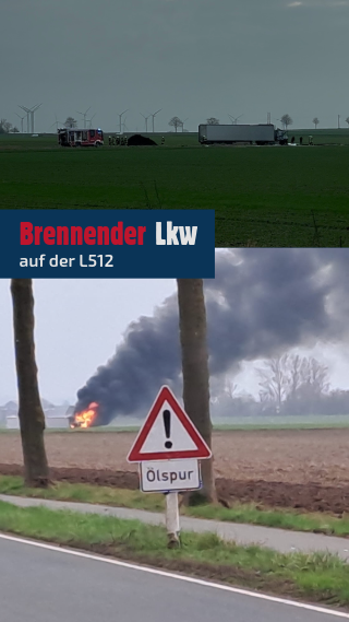 LKW-Brand nähe Semmenstedt