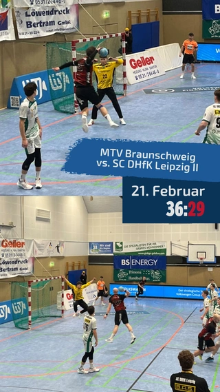 MTV Braunschweig gegen SC DHfK Leipzig