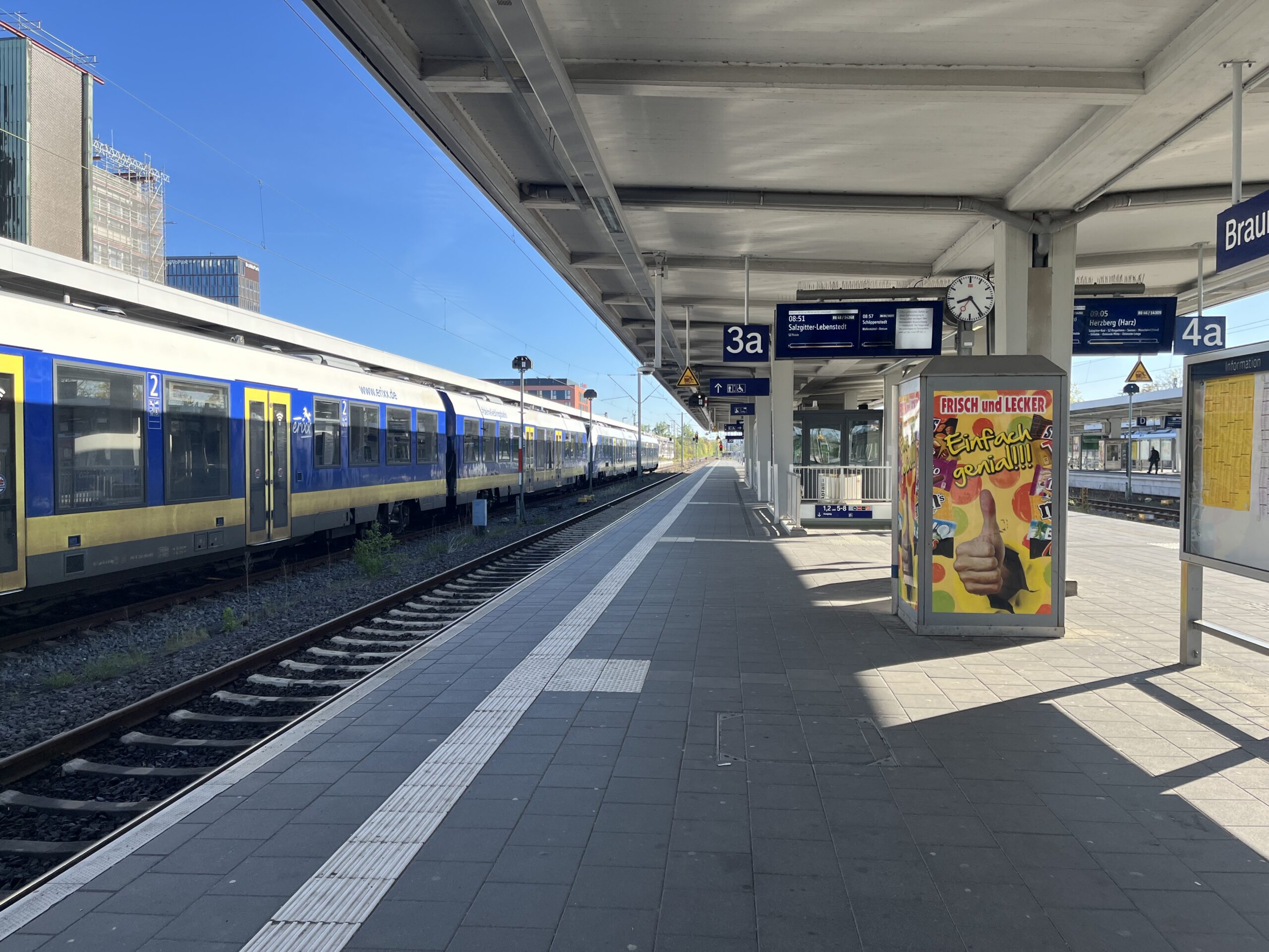 Wer momentan über Braunschweig mit der Bahn unterwegs ist, muss momentan mit signifikanten Verspätungen rechnen