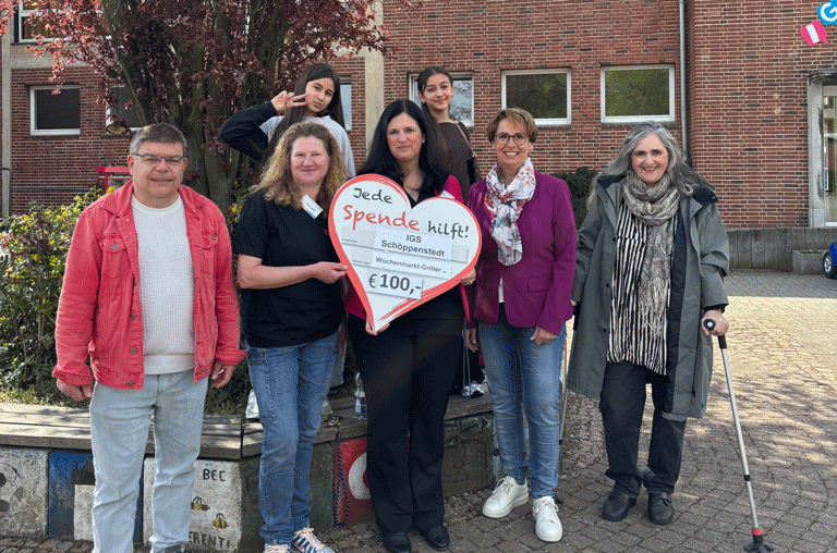 Die Schöppenstedter Wochenmarkt-Griller haben den Gemeinnützigen Behindertensportverein sowie die IGS Schöppenstedt mit Spenden unterstützt.