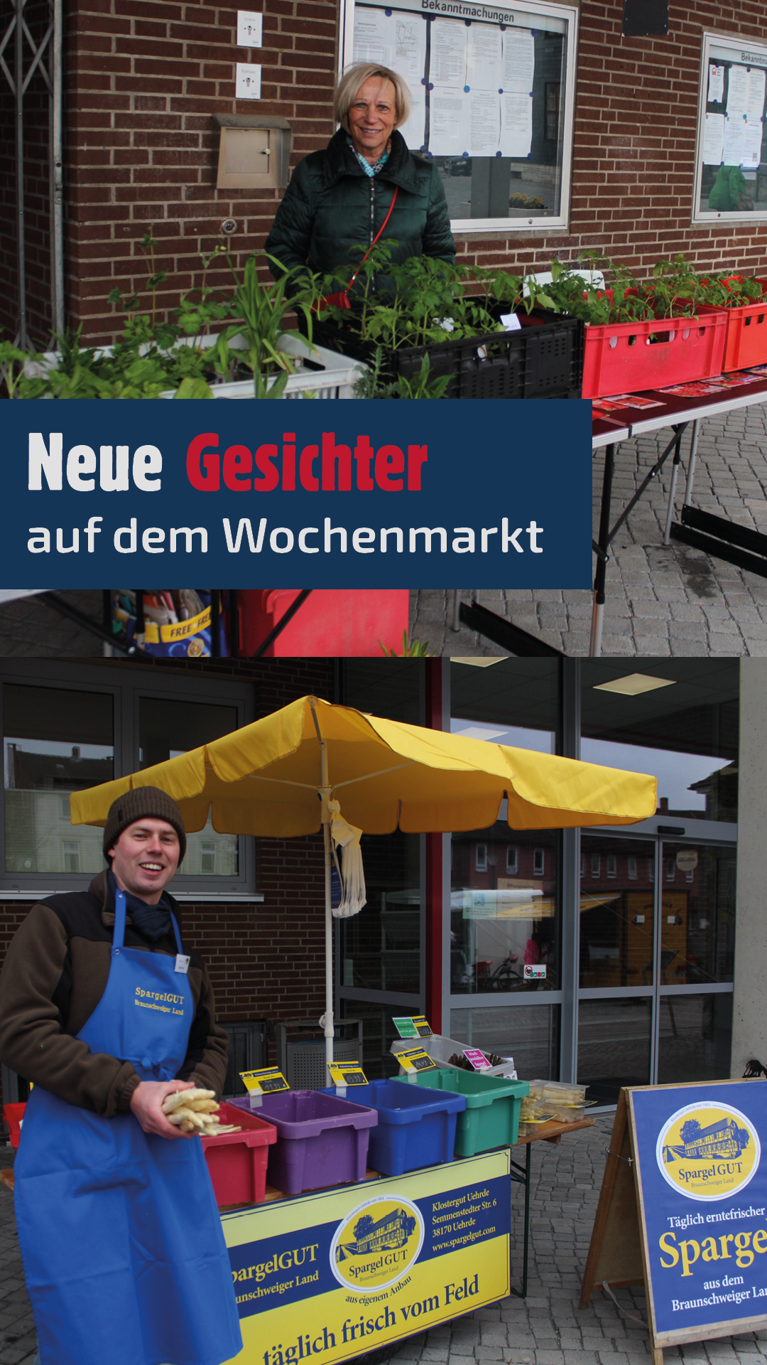 Neue Gesichter auf dem Wochenmarkt