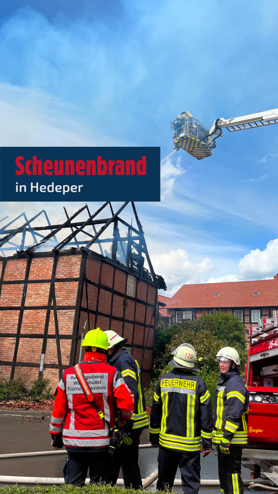 Scheunenbrand in Hedeper