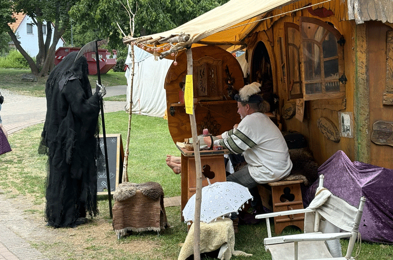 Vom 10. bis 12. Juli verwandelte sich das Gelände beim inzwischen dritten Schlossspektakel erneut in eine historische Marktstadt.