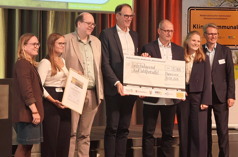 Die Stadt Wolfenbüttel ist beim Landeswettbewerb „Klima kommunal 2026“ für ihre teilautarke Kläranlage ausgezeichnet worden.