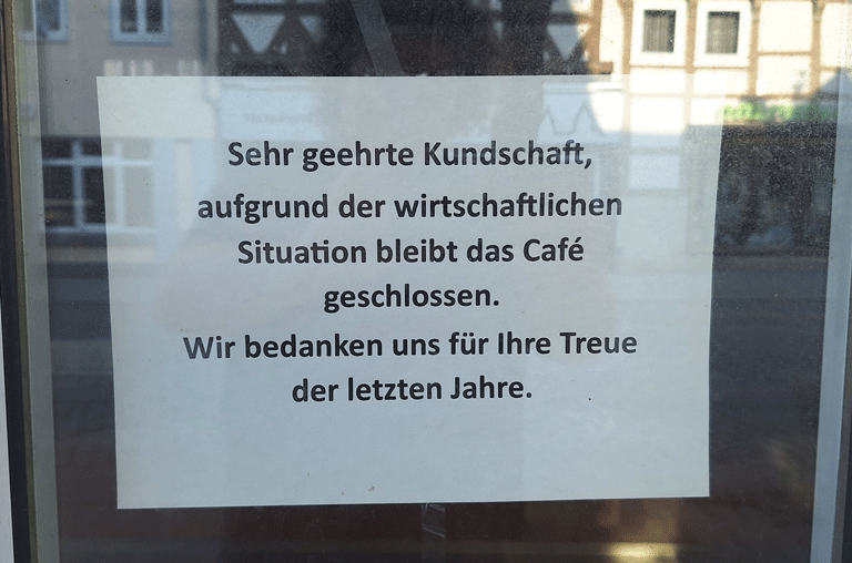 Das ehemalige Kult-Café am Markt in Königslutter ist bereits seit Anfang 2024 geschlossen