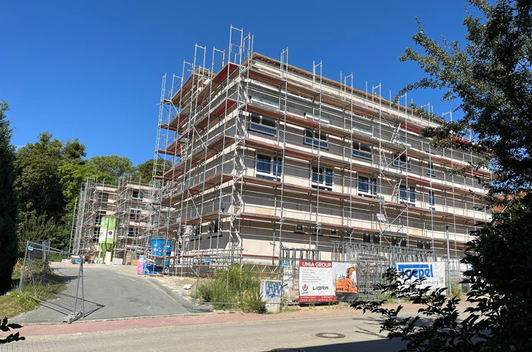 Das neue Pflegeheim in der Eichendorffstraße Schöningen soll laut Stein zum 1. November eröffnet werden, nachdem die Entdeckung archäologisch relevanter Gräberden Bau verzögerten und auch mehrere Einbrüche den Bau verzögerten und überschatteten