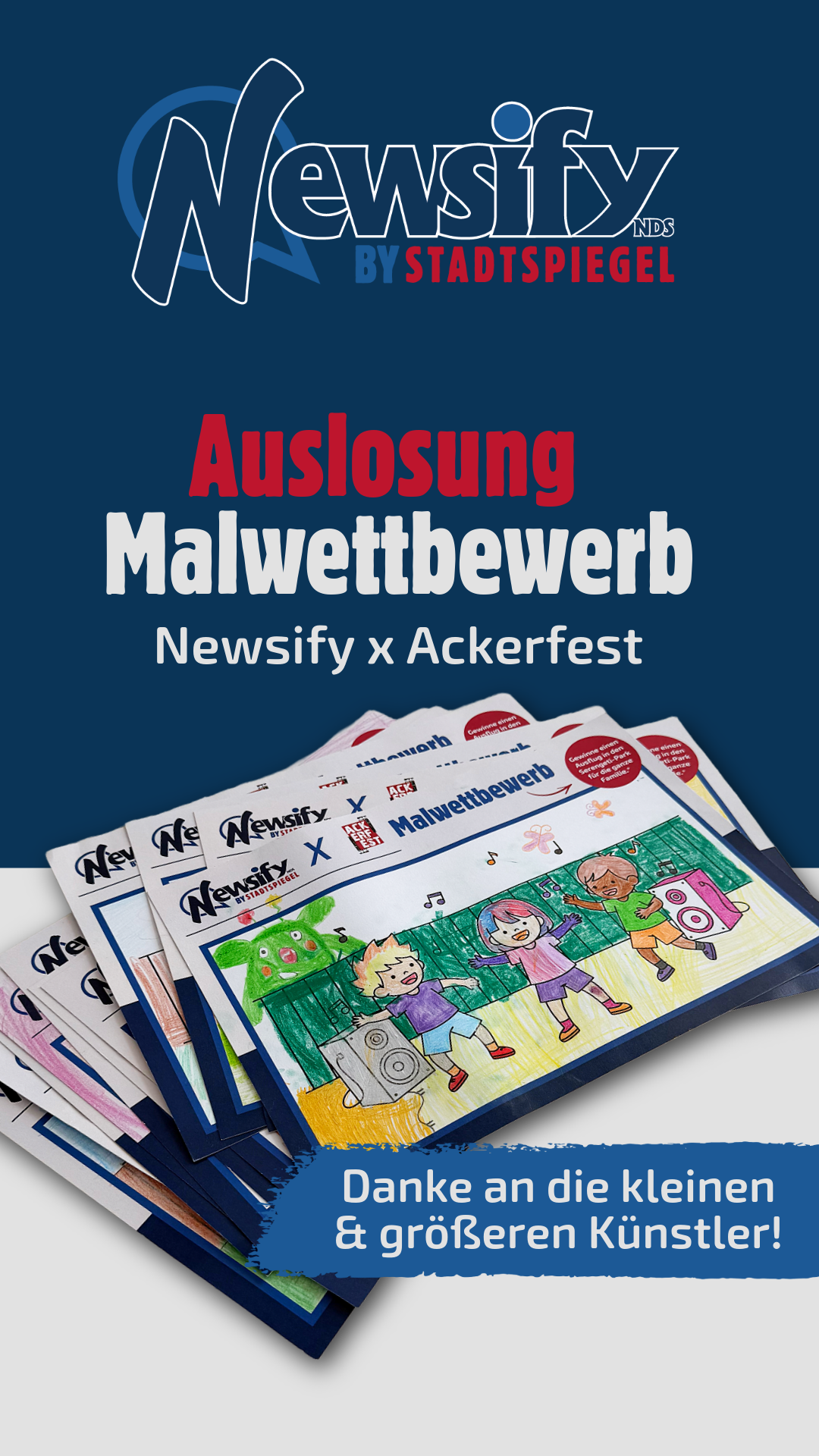 Auslosung Malwettbewerb Newsify x Ackerfest