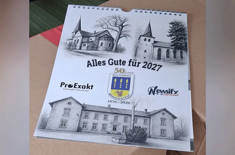 Nach dem Erfolg der Chronik legt der Kulturring nach: Für 2027 gibt es einen Kalender mit Ansichten aus Winnigstedt und Umgebung.