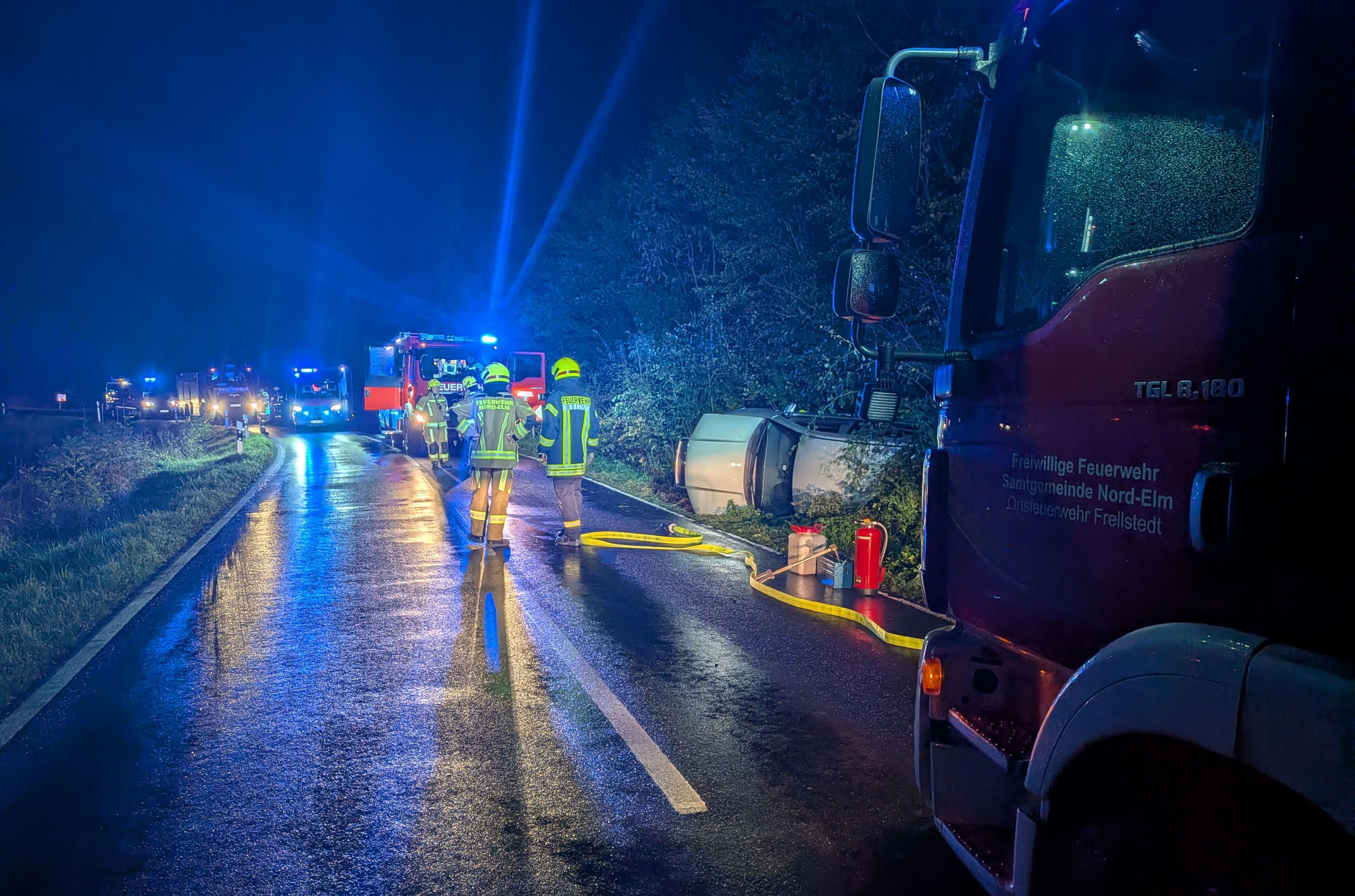 Am Samstag, den 17. Oktober, kam es gegen 19 Uhr zu einem Unfall in der Nähe des Frellstedter Sportplatzes.