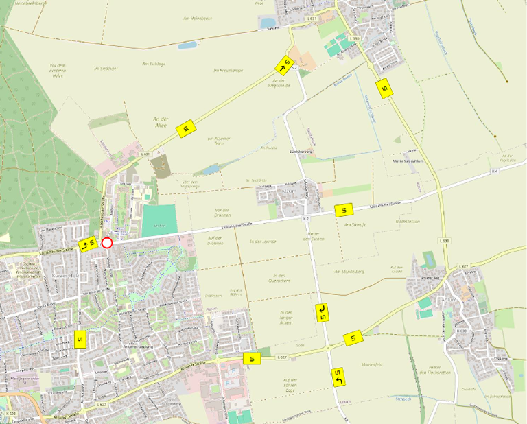 Vollsperrung Salzdahlumer Straße